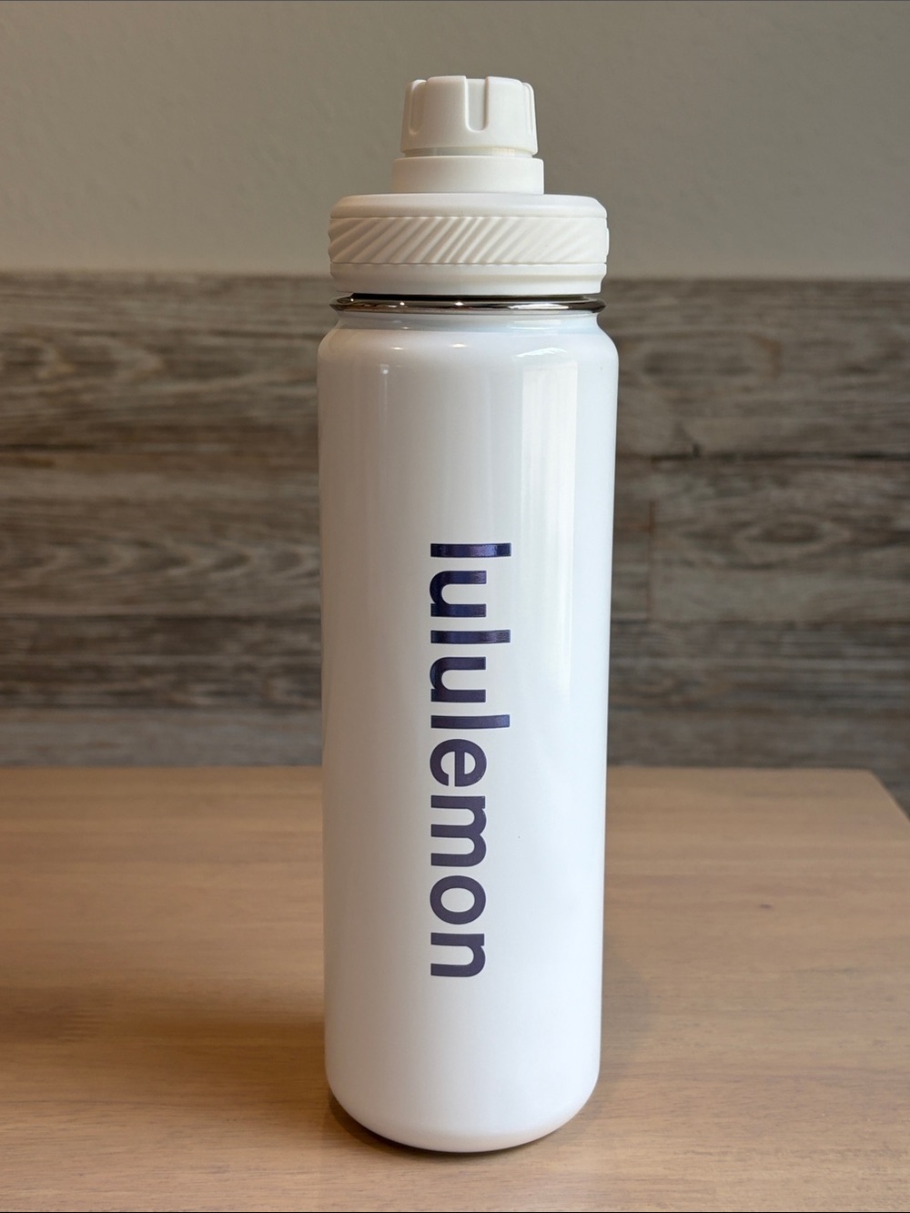 NWOT Lululemon Back to Life Sport Bottle 24oz Water Bottle White and Blue/Purple